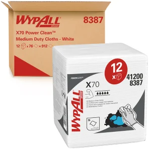 Poetsdoek WypAll X70 PowerClean 305x317mm 12x76vel