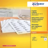 Etiket Avery DP246-100 70x36mm wit 2400 stuks