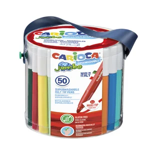 Viltstift Carioca Jumbo maxi assorti set à 50 stuk