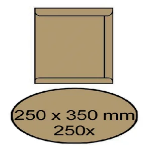 Envelop akte IEZZY 250x350mm zelfklevend 90gr brui