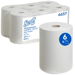 Handdoekrol Scott Control Slimroll 1-laags 165m wi