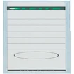 Rugetiket Leitz smal/lang 39x285mm zelfklevend wit