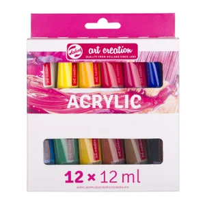Acrylverf Talens Art Creation assorti 12 tubes à 1