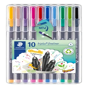 Fineliner Staedtler Triplus 334 assorti 0.3mm 10 s