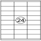 Etiket Quantore 70x35mm 2400stuks