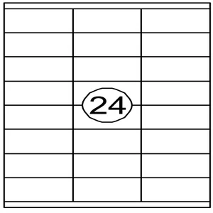 Etiket Quantore 70x35mm 2400stuks