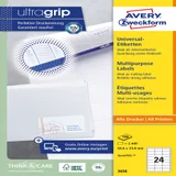 Etiket Avery 3658 64.6x33.8mm wit 2400 stuks