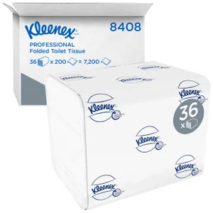 Toiletpapier Kleenex gevouwen 2-laags 110x186mm wi