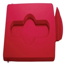 Deksel Rubbermaid Slim Jim Recyclestation gesloten