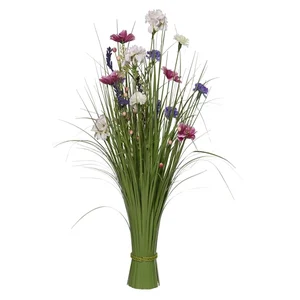 Kunstgras Everlands met bloemen assorti 70cm polye