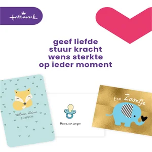Wenskaart Hallmark Business Box geboorte zoon navu