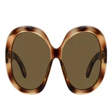 Zonnebril Montana met bruin gepolariseerd glas glans demi