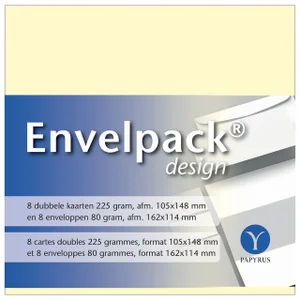 Dubbele kaart Papyrus Envelpack Design C6 114x162m