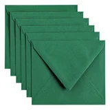 Envelop Papicolor C6 114x162mm dennengroen pak à 6 stuks