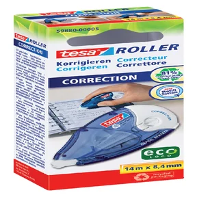 Correctietape tesa® ecoLogo® 8,4mmx14m navulbaar h