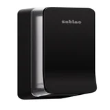 Toiletpapierdispenser Satino BT1 Hyginity gevouwen zwart 333425