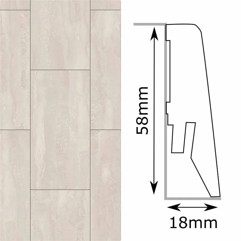 Krono-Original Plint Standaard quicksilver MDF-fol