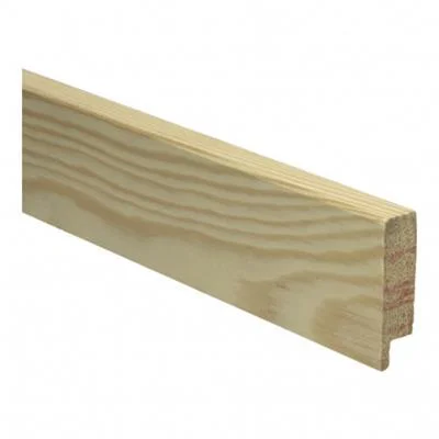 Plint Recht grenen onbehandeld massief 15x54mm per