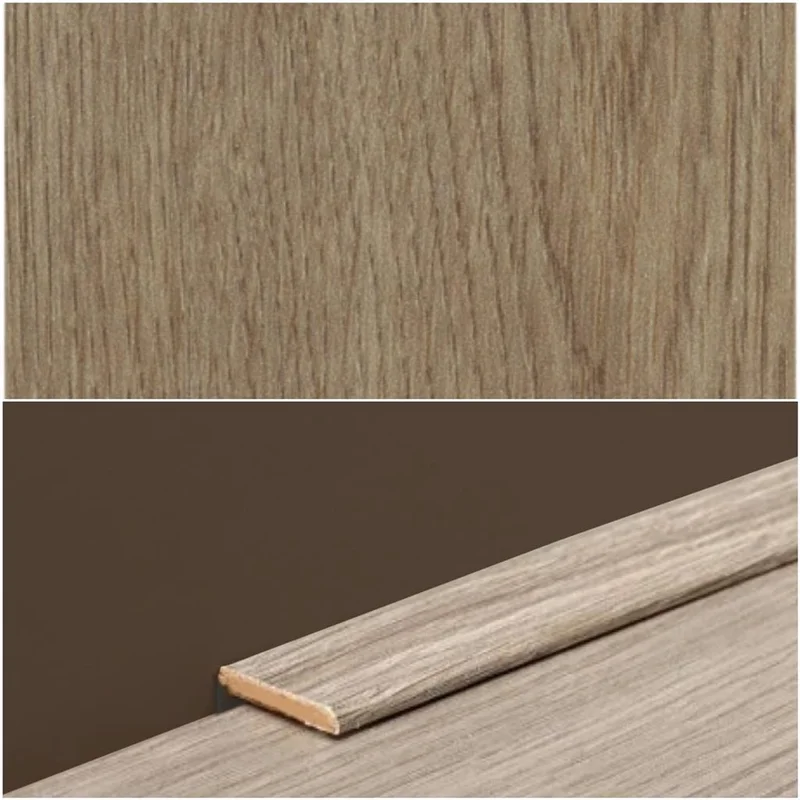 Plint Lat wit noten MDF-folie 5x24x2400mm - Stuk