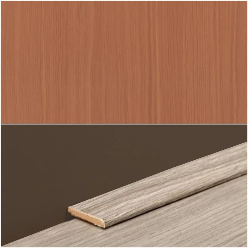 Plint Lat kersen donker MDF-folie 5x24x2400mm - St