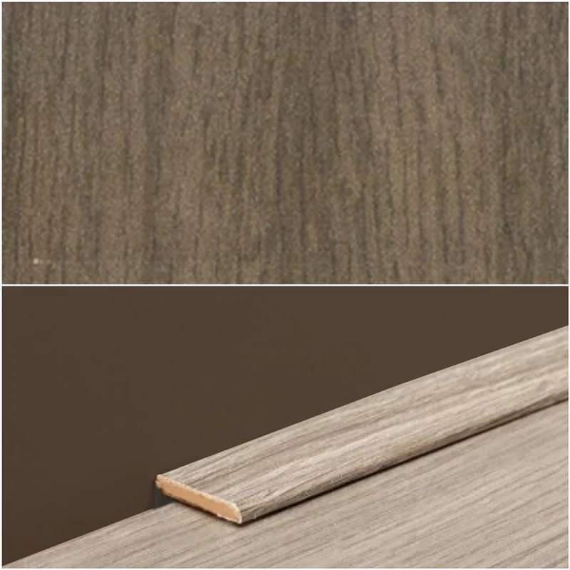 Plint Lat eik donkerbruin olie MDF-folie 5x24x2400