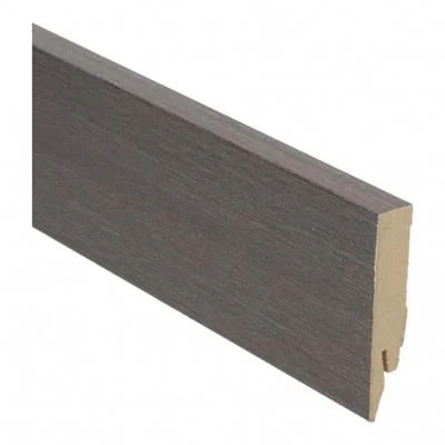 Plint Recht franse eik grijsvernist MDF-folie 14x7