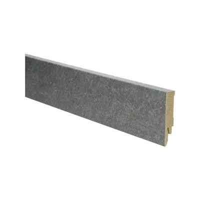 Plint Recht beton donkergrijs MDF-folie 14x70x2400