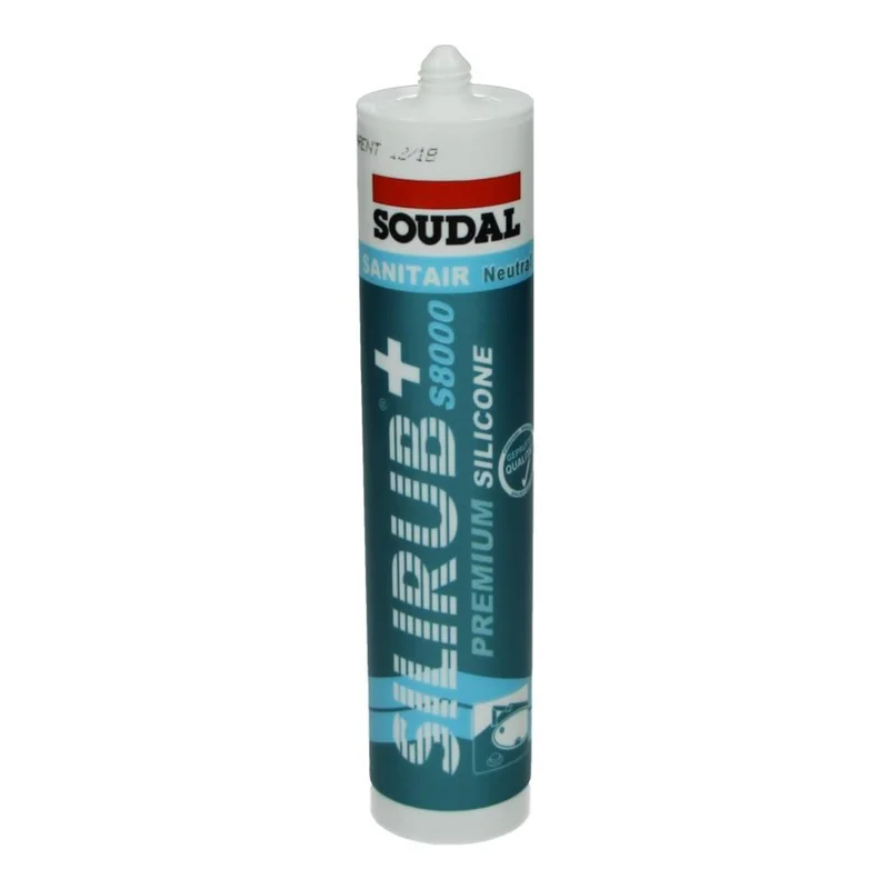 Soudal siliconenkit transparant grijs 300ml - Stu