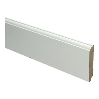 Plint Eigentijds schilder RAL 9010 wit MDF-gelakt