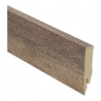 Plint Recht eiken geborsteld bruin MDF-folie 14x70