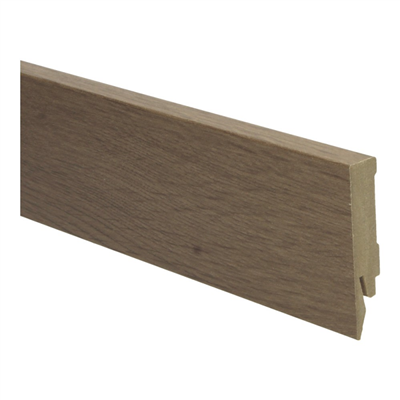 Plint Recht eiken gerookt MDF-folie 14x70x2400mm -