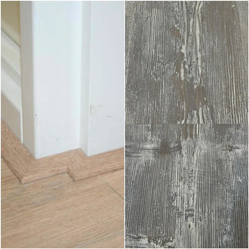 Ambiant Plint Lat grenen blauwgrijs MDF-folie 5x24