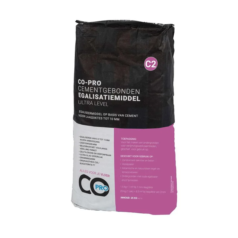Co-pro cementgebonden egalisatiemiddel (C2) ultra