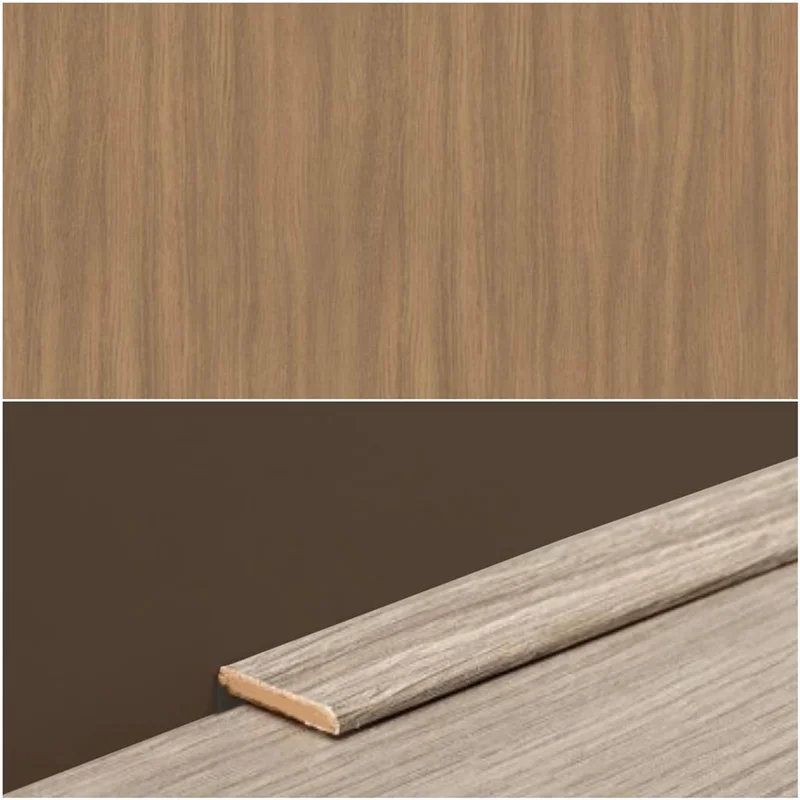 Plint Lat eik natuur geolied MDF-folie 5x24x2400mm