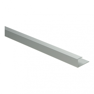 Profiel afsluit ALU zilver vloerdikte 15mm 2700mm