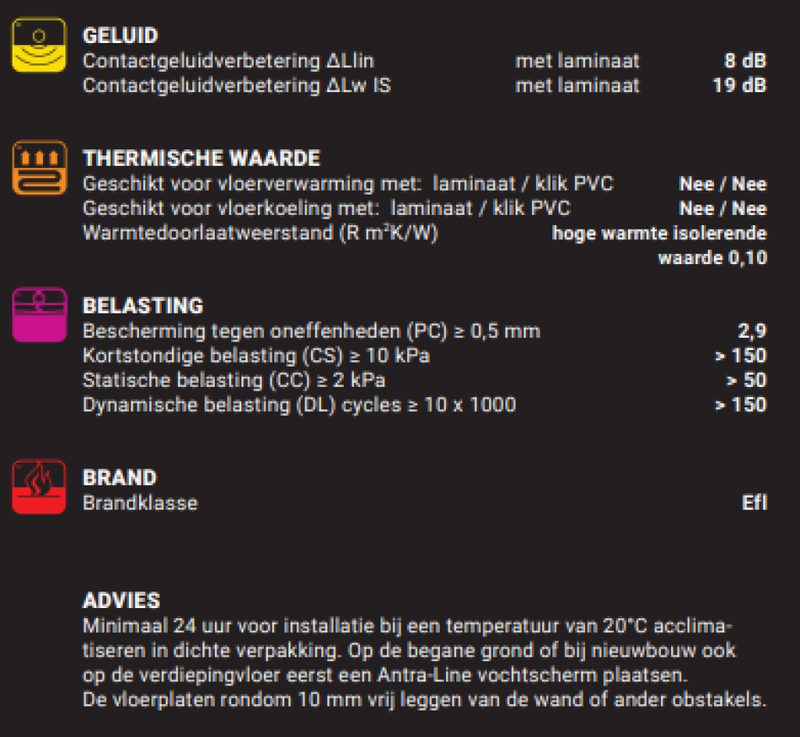 Ondervloer FELT 10 bruin 10x590x790mm 4,66m² - St