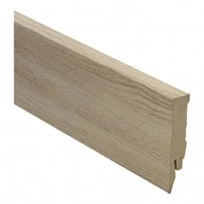 Plint Recht eiken wit geolied MDF-folie 14x70x2400