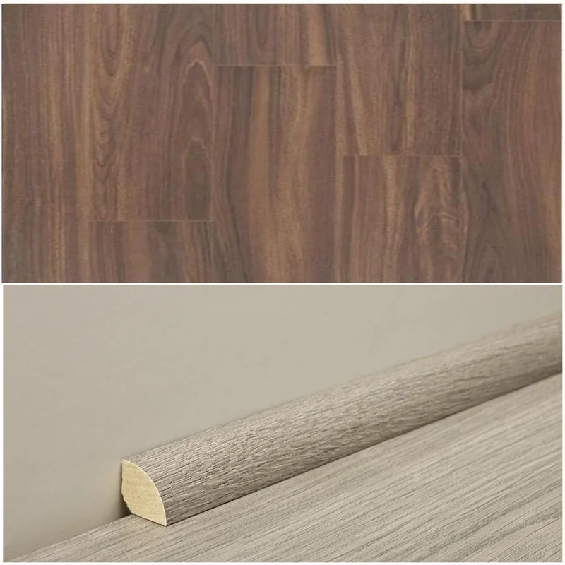BerryAlloc Plint Kwadrant walnoot bruin MDF-folie
