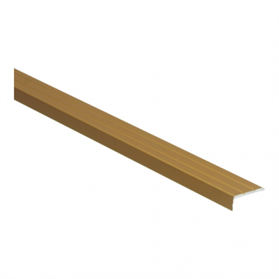 Profiel hoek goud ALU 10x24,5mm kleef 2700mm - Stu