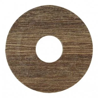 Rozet zelfklevend eiken bruin geolied 17mm 10st -