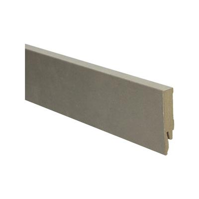 Plint Recht beige beton donker MDF-folie 14x70x240