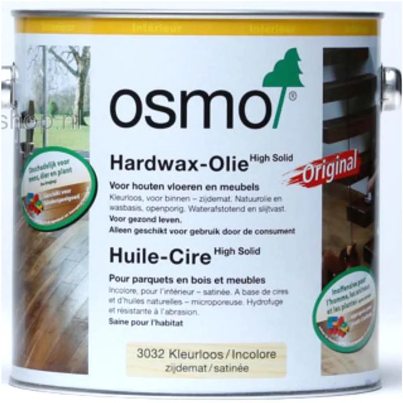 Osmo Hardwax-olie 3032 kleurloos zijde 2,5l - Stu