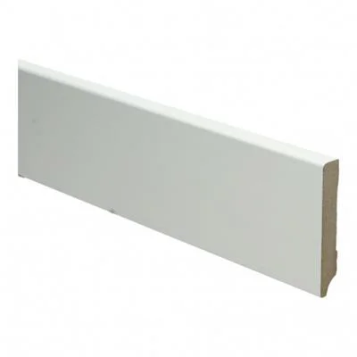 Plint Modern schilder RAL9010 wit MDF-gelakt 12x70
