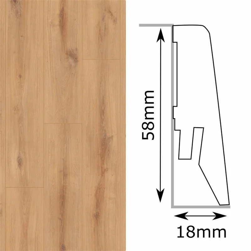 Krono-Original Plint Standaard hamilton oak MDF-fo