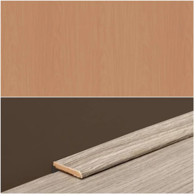Plint Lat beuk licht MDF-folie 5x24x2400mm - Stuk