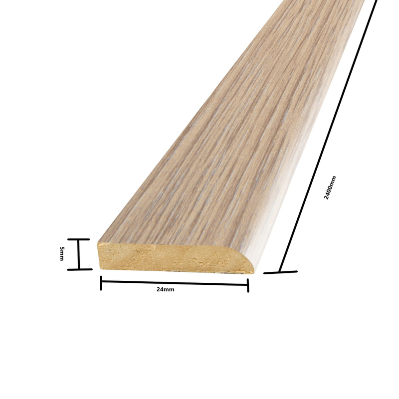 Ambiant Plint Lat grijsblauw MDF-folie 5x24x2400mm
