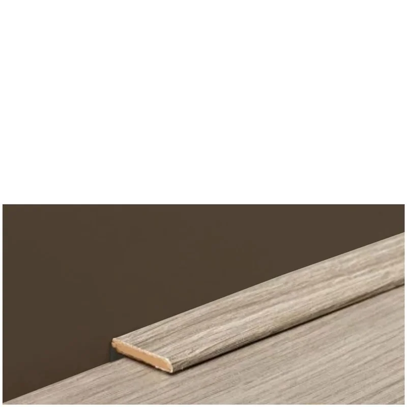 Plint Lat hoogglans wit MDF-folie 5x24x2400mm - St