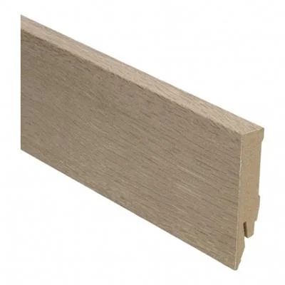 Plint Recht fijngestreept eiken licht MDF-folie 14