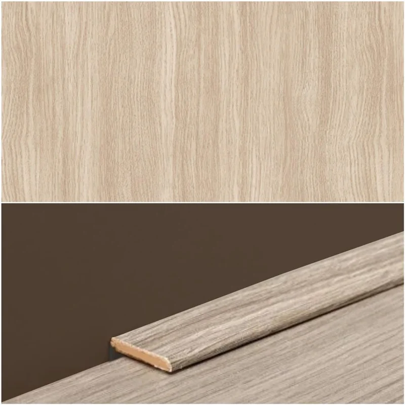 Plint Lat eiken wit getint MDF-folie 5x24x2400mm -