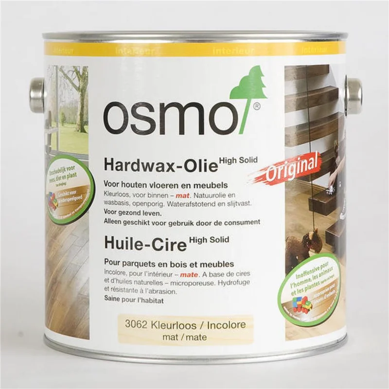 Osmo Hardwax-olie 3062 kleurloos mat 0,75l - Stuk